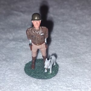 Military Figurine with Dog
